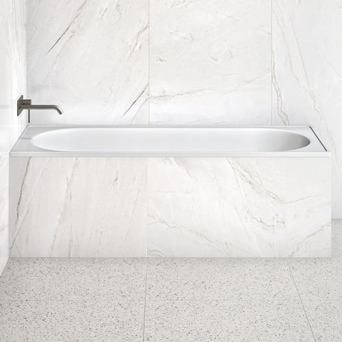 Anti Slip Steel Bath With Porcelain Coating