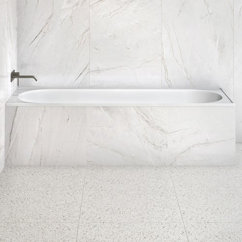 Anti Slip Steel Bath With Porcelain Coating