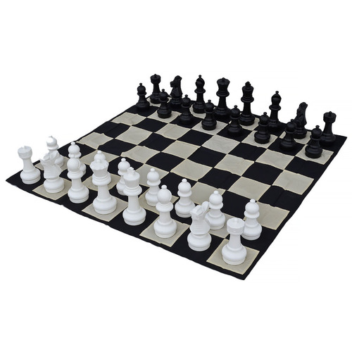 30cm Premium Chess Pieces & Mat Set