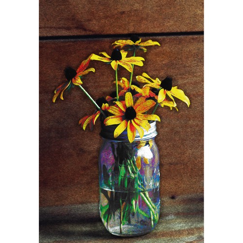 Sunflower Vase Canvas Wall Art Temple Webster