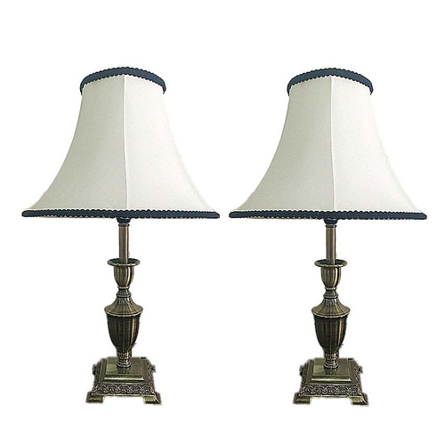 Scyphus Bronze Empire Table Lamps