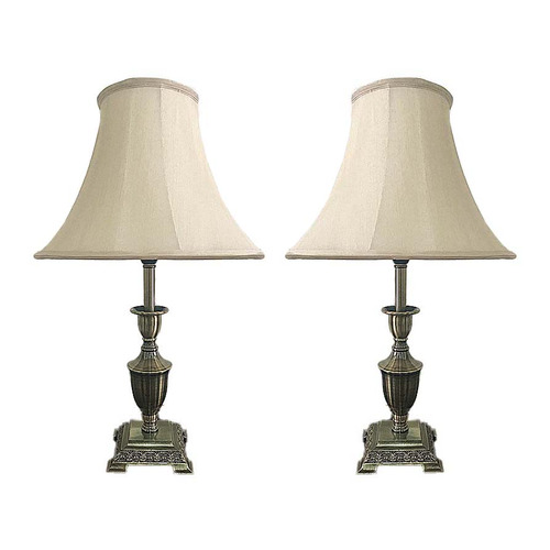 Scyphus Bronze Empire Table Lamps