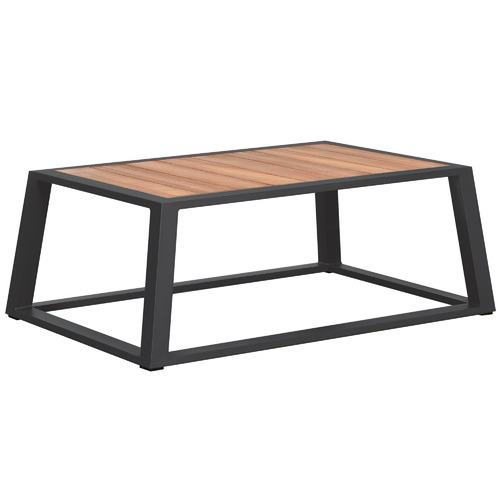 St Lucia Metal & Wood Coffee Table