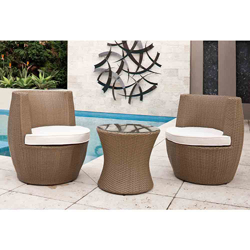 Temple & Webster 3 Piece Tower Outdoor Stacking Furniture Set