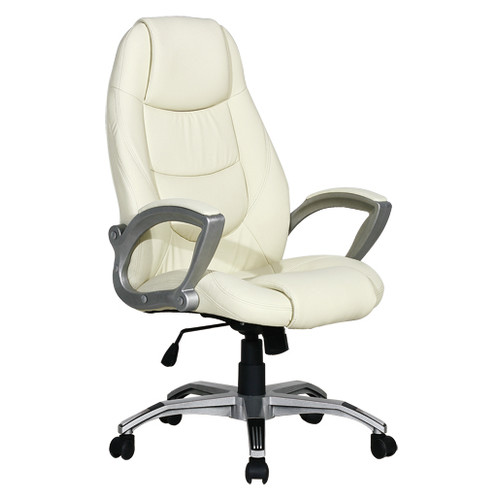 Milan Direct High Back Cream Executive Office Chair & Reviews Temple