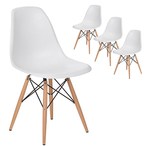 Milan Direct Eames Replica DSW Dining Side Chairs