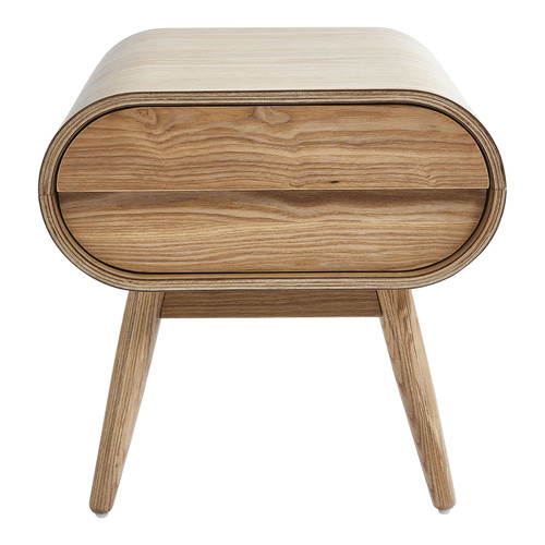Temple & Webster Hugo Scandinavian Style Bedside Table 1 Drawer