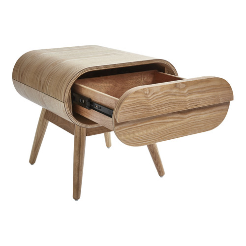 Temple & Webster Hugo Scandinavian Style Bedside Table 1 Drawer
