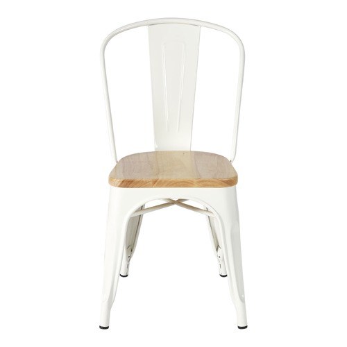 Milan Direct Tolix Replica Chair with Timber Seat