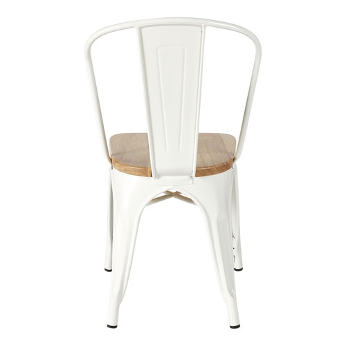 Milan Direct Tolix Replica Chair with Timber Seat