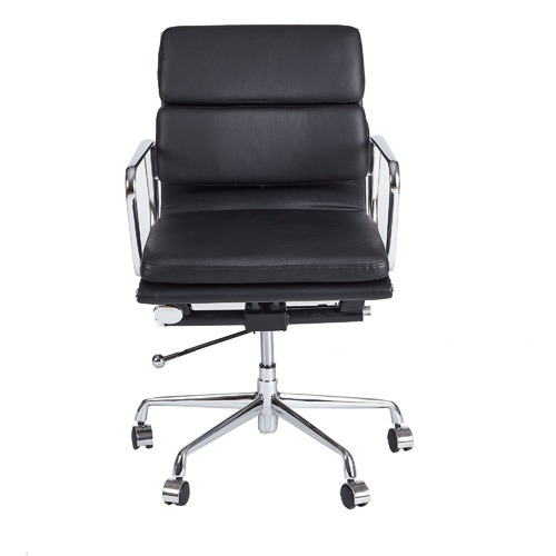 Milan Direct Eames Premium Leather Replica Soft Pad Management Office Chair