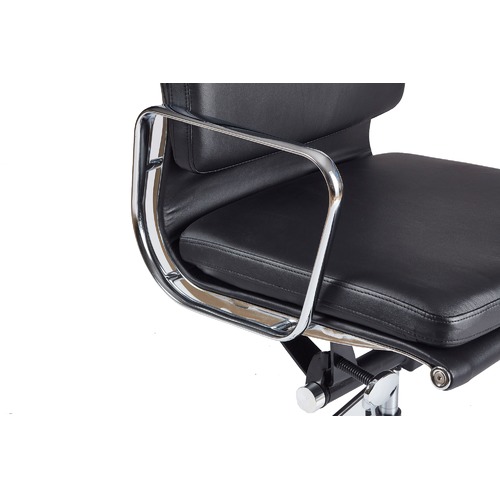 Milan Direct Eames Premium Leather Replica Soft Pad Management Office Chair
