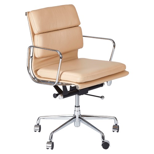 Milan Direct Eames Premium Leather Replica Soft Pad Management Office Chair