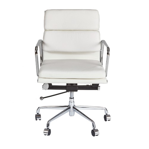 Milan Direct Eames Premium Leather Replica Soft Pad Management Office Chair