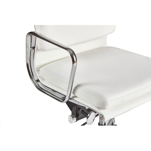 Milan Direct Eames Premium Leather Replica Soft Pad Management Office Chair