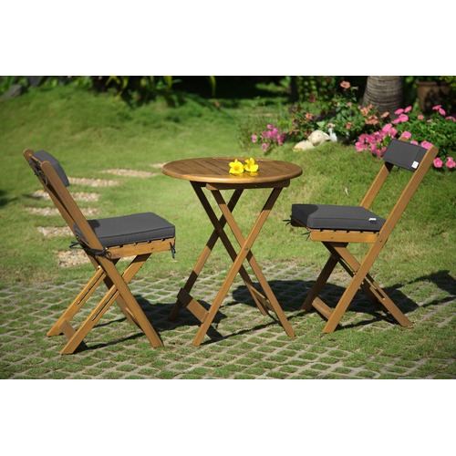 Temple & Webster Cordoba 3 Piece Foldable Acacia Patio Set