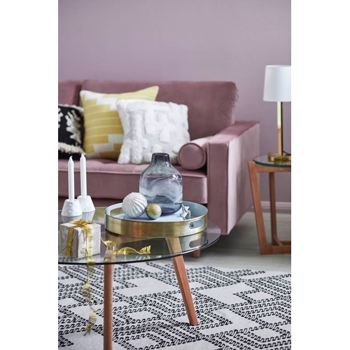 Temple & Webster Stad Glass Top Coffee Table & Reviews