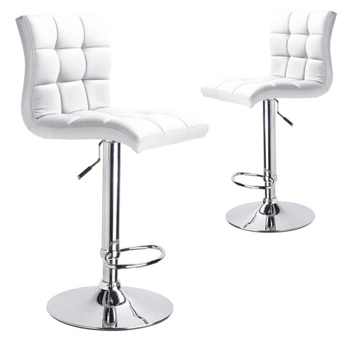 Temple & Webster Adjustable Martini High Back Swivel Barstools