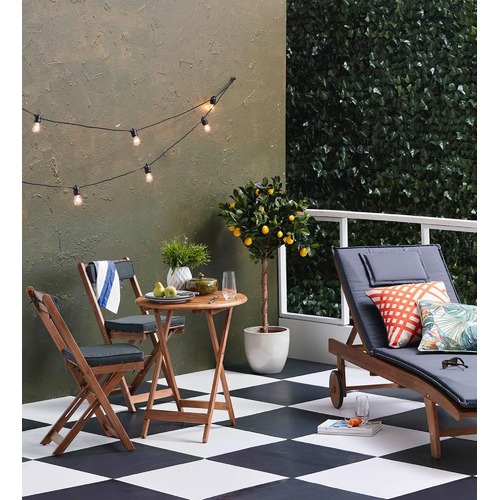 Temple & Webster Cordoba 3 Piece Foldable Acacia Patio Set