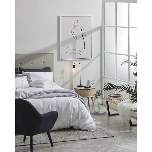 Temple & Webster Dark Grey Memphis Armchair