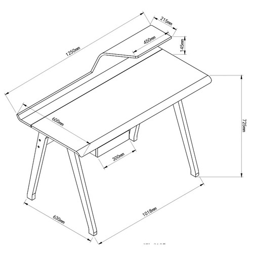 Milan Direct Ash Colette Desk