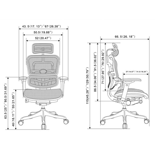 Milan Direct Ergohuman V2 Plus Deluxe Mesh Office Chair