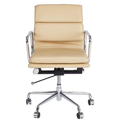 Milan Direct Eames Premium Leather Replica Soft Pad Management Office Chair