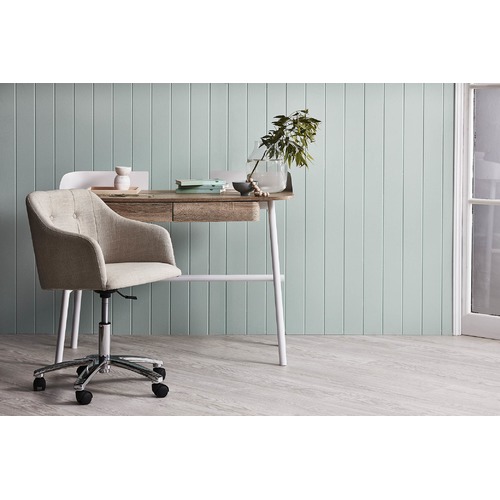 Milan Direct Keely Cream & Chrome Contemporary Home Office Chair