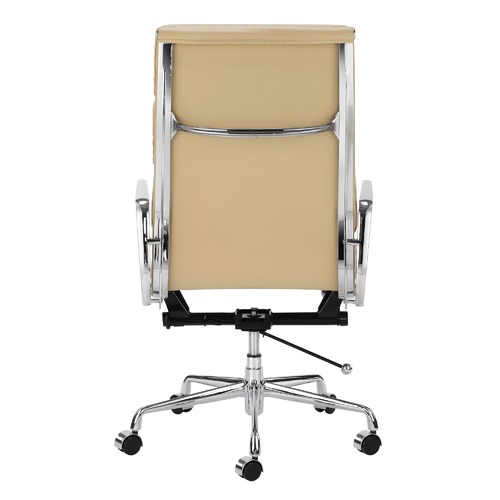 Milan Direct Eames Premium Leather Replica High Back Soft Pad Management Office Chair