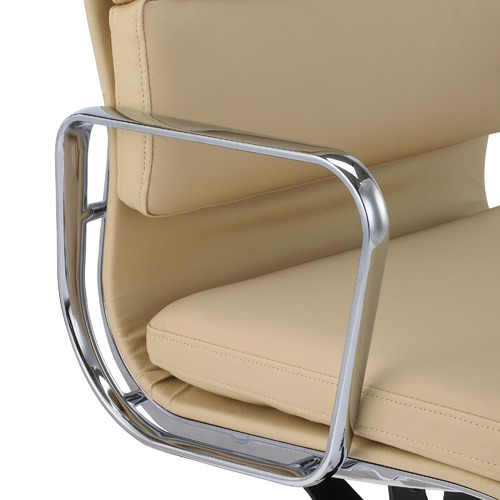 Milan Direct Eames Premium Leather Replica High Back Soft Pad Management Office Chair