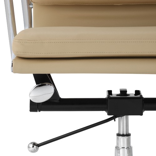 Milan Direct Eames Premium Leather Replica High Back Soft Pad Management Office Chair