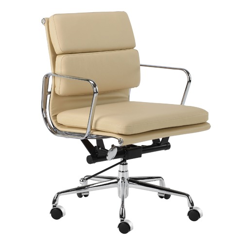 Milan Direct Eames Premium Leather Replica Soft Pad Management Office ...