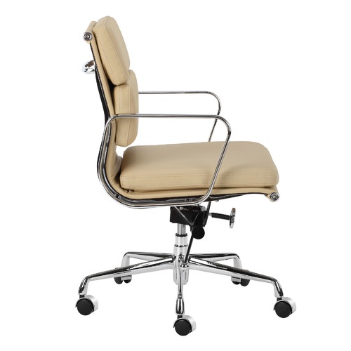 Milan Direct Eames Premium Leather Replica Soft Pad Management Office Chair