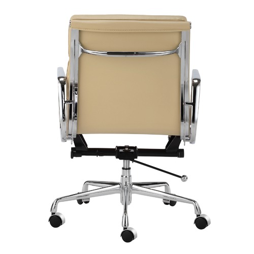 Milan Direct Eames Premium Leather Replica Soft Pad Management Office Chair