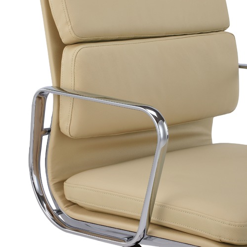 Milan Direct Eames Premium Leather Replica Soft Pad Management Office Chair