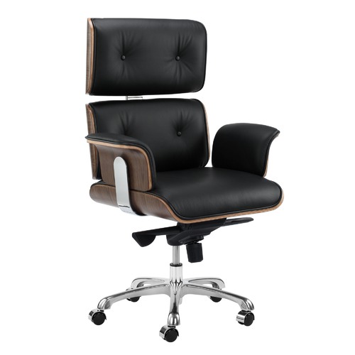 Milan Direct Eames Premium Replica, Real Leather Office Chair Australia