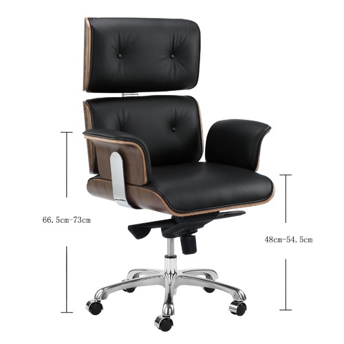 Milan Direct Eames Premium Leather Replica Executive Office Chair