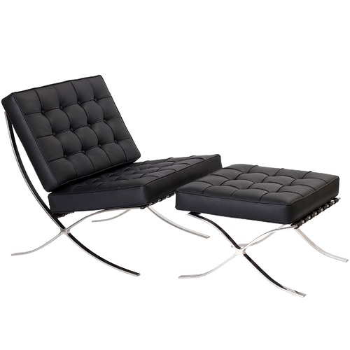 Milan Direct Barcelona Leather Ottoman Replica Premium