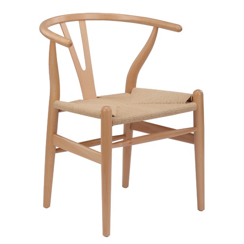 Milan Direct Natural Hans Wegner Replica Wishbone Chair