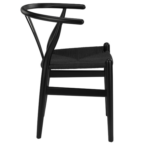 Milan Direct Black Hans Wegner Replica Wishbone Chairs