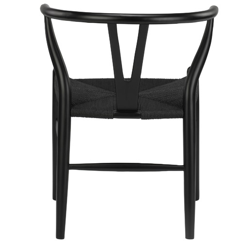 Milan Direct Black Hans Wegner Replica Wishbone Chairs