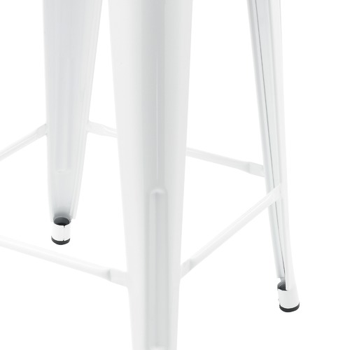 Milan Direct Tolix Replica 65cm Bar Stools with Timber Seat
