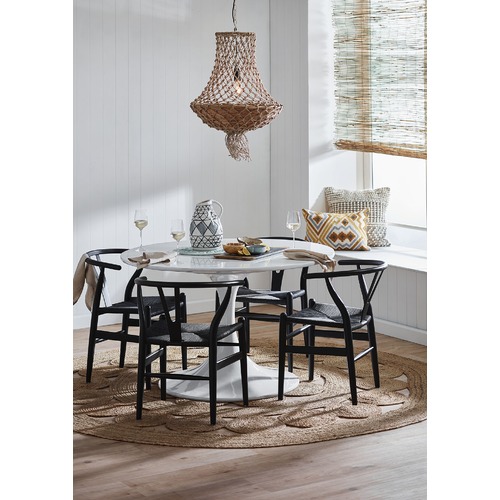 Milan Direct Black Hans Wegner Replica Wishbone Chairs