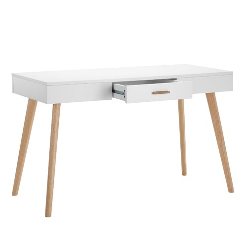 Milan Direct Vasby Desk Console 1 Drawer Scandinavian