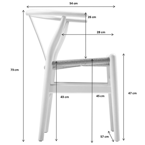 Milan Direct Natural Hans Wegner Replica Wishbone Chair