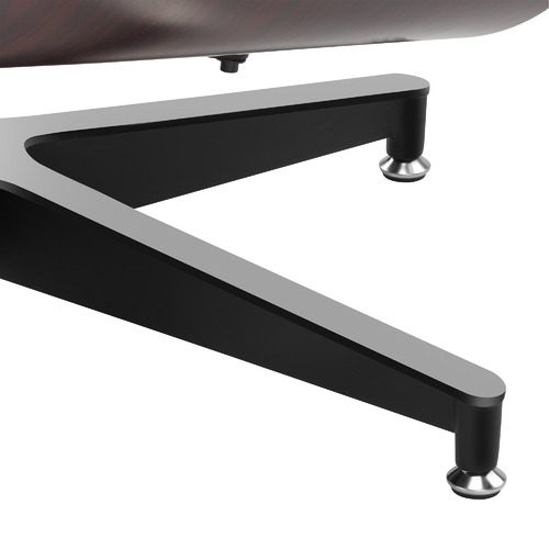 Milan Direct Eames Premium Leather Replica Lounge Chair & Ottoman