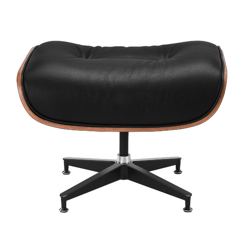 Milan Direct Eames Premium Leather Replica Lounge Chair & Ottoman