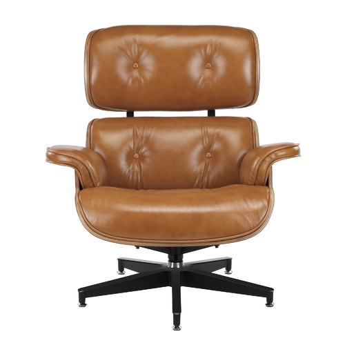 Eames Premium Leather Replica Lounge Chair & Ottoman