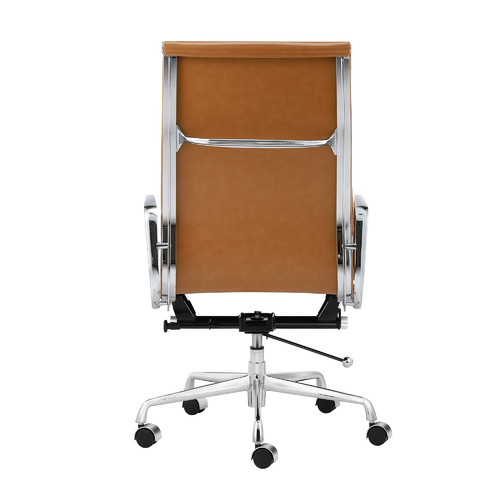 Milan Direct Eames Premium Leather Replica High Back Soft Pad Management Office Chair