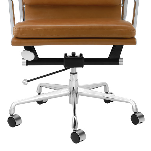 Milan Direct Eames Premium Leather Replica High Back Soft Pad Management Office Chair